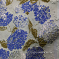 Màu xanh hải quân hoa Jacquard vải thổ cẩm